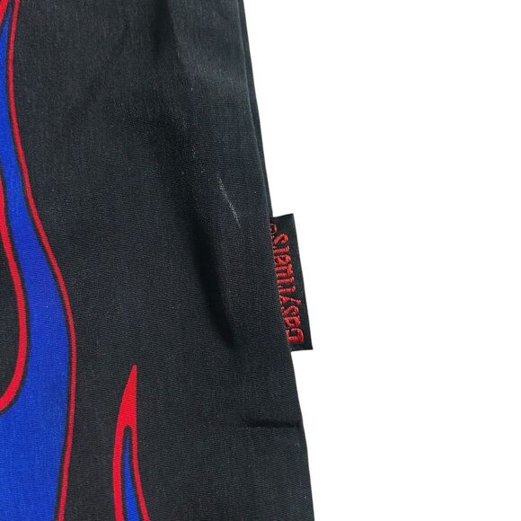 Vintage Easyriders Shirt Mens XXL Black Blue Flames Button Up Y2K Street Grunge - Picture 4 of 12
